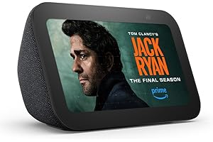 Echo Show 5 (3rd Gen, 2023 release) | Alexa adds music with 2x the bass and clearer sound to your daily routines | Charcoal