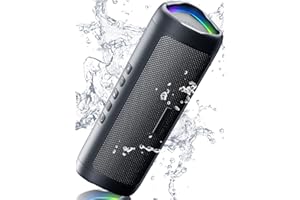 Bluetooth Speaker with HD Sound, Portable Wireless, IPX5 Waterproof, Up to 24H Playtime, TWS Pairing, BT5.3, for Home/Party/O
